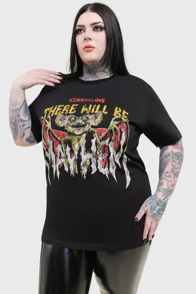 Killstar TShirts and Vests Men Will Be Mayhem T Shirt