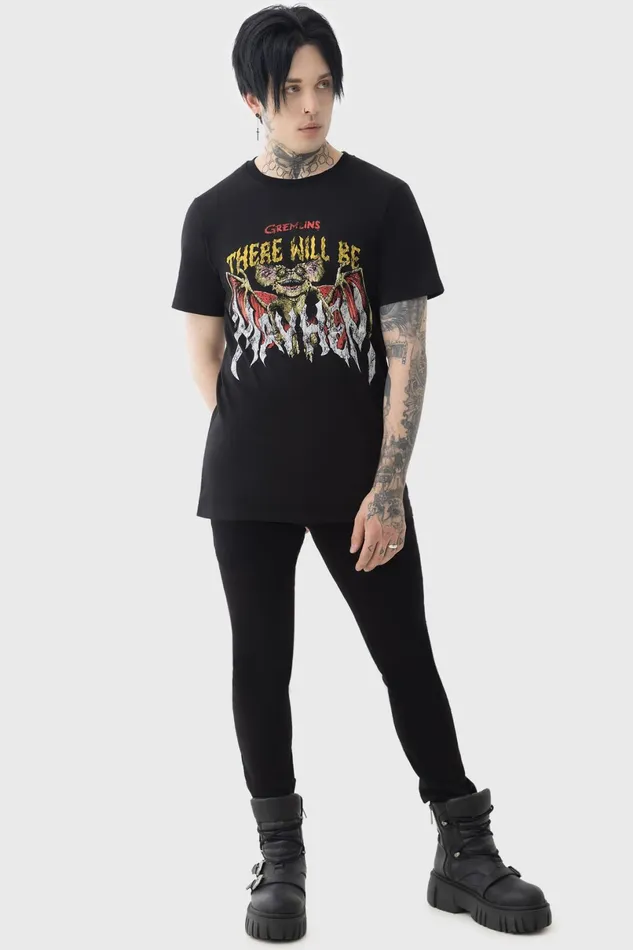 Killstar TShirts and Vests Men Will Be Mayhem T Shirt