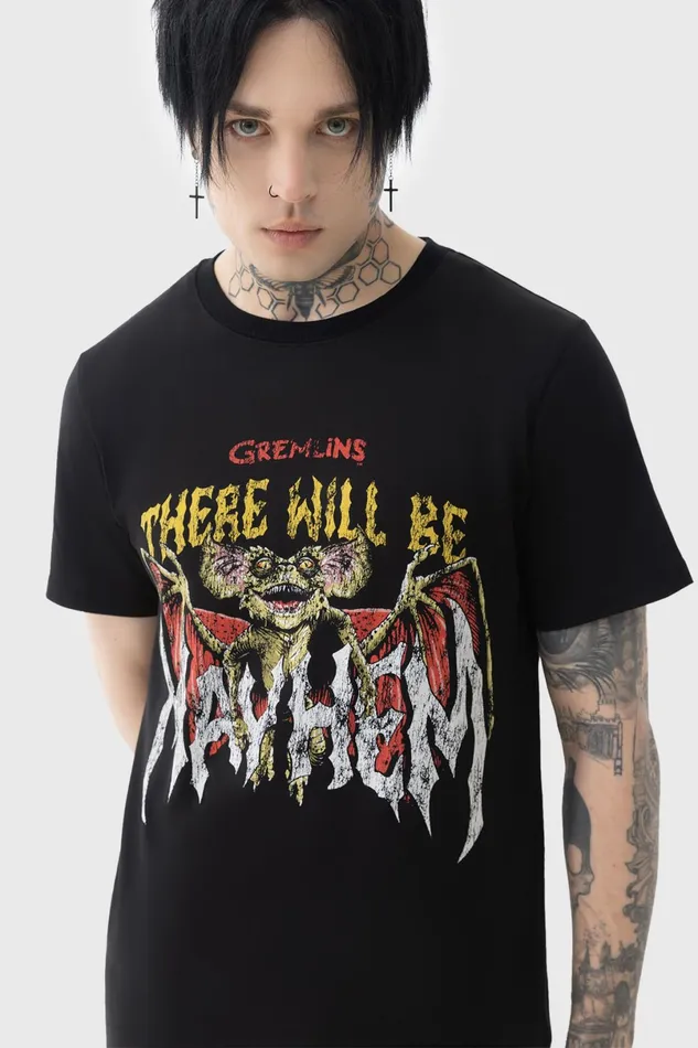 Killstar TShirts and Vests Men Will Be Mayhem T Shirt