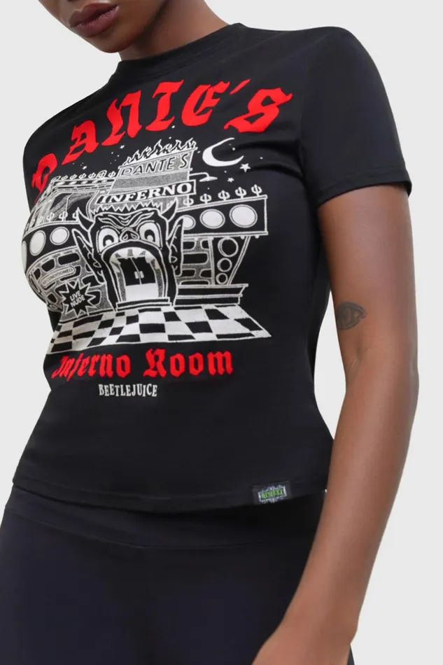 Killstar TShirts and Vests Women Dante039s Inferno Fitted TShirt