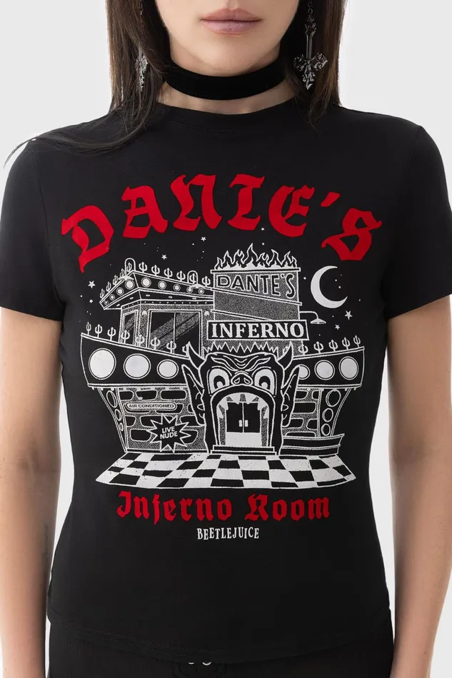 Killstar TShirts and Vests Women Dante039s Inferno Fitted TShirt