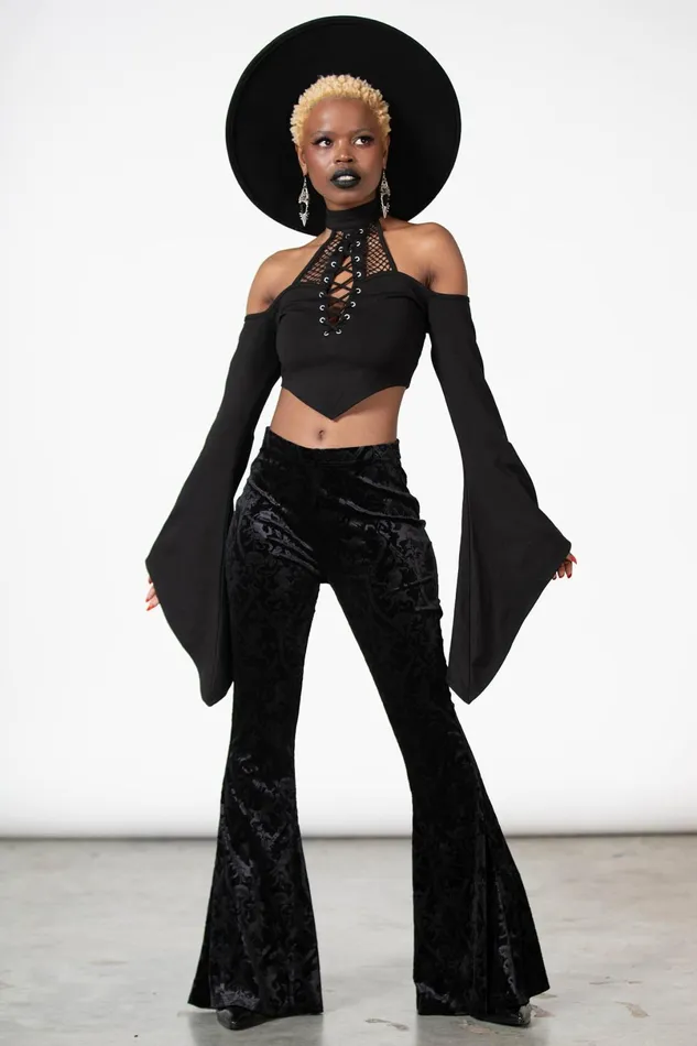 Killstar Velvet Women Dark Dynasty Flares B