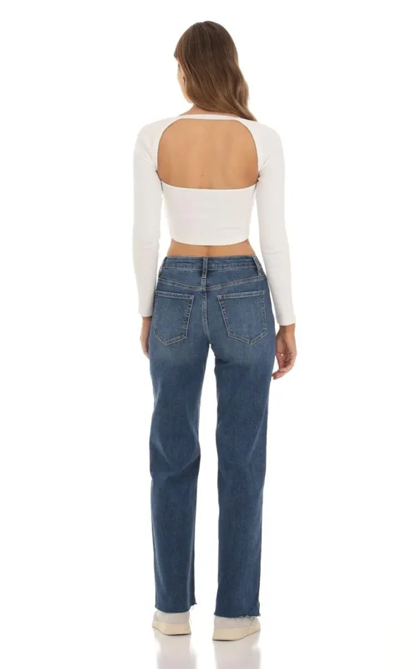 Knitted Crop Top White Women LUCY IN THE SKY Tops Knitted Crop Top White Women LUCY IN THE SKY Tops