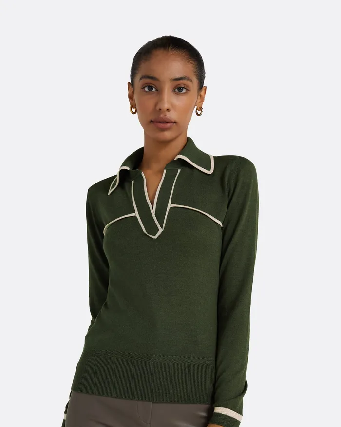 Knitwear Lydie Seaweed and Powder Knit Seaweed 8211 Safiyaa Women
