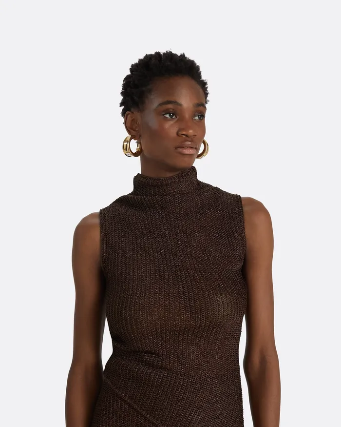 Knitwear Women Safiyaa Veranna Deep Brown Knit Top Deep Brown