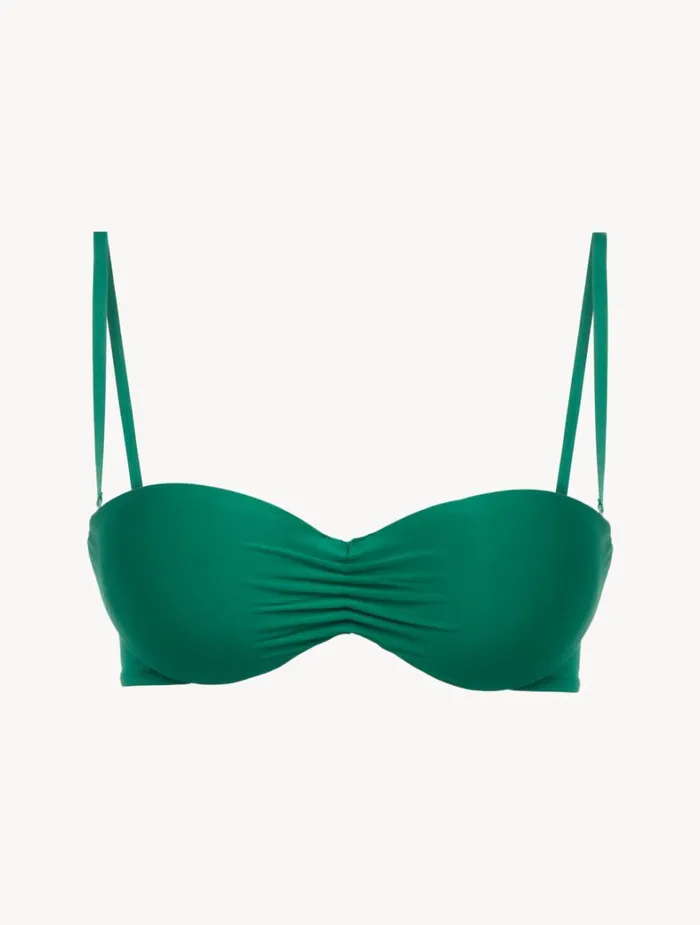 La Perla Bandeau Bikini Top In Green Women Bikinis