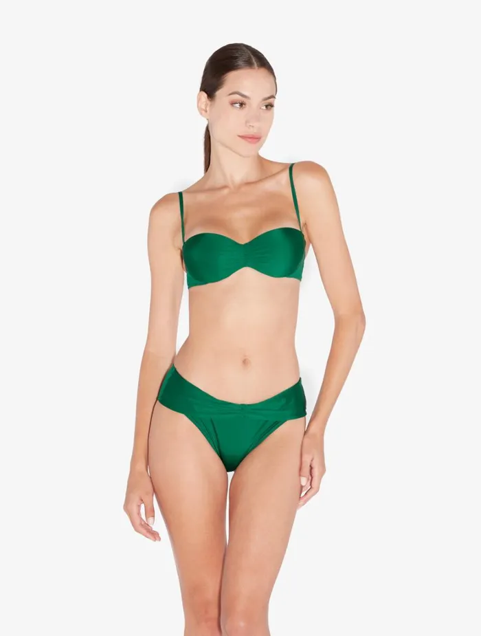 La Perla Bandeau Bikini Top In Green Women Bikinis