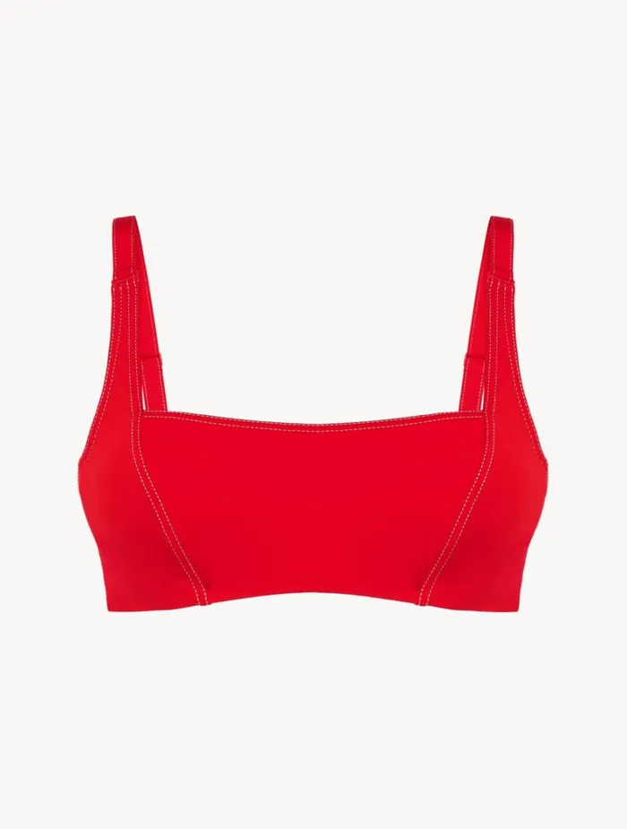 La Perla Bralette Bikini Top In Red Women Bikinis