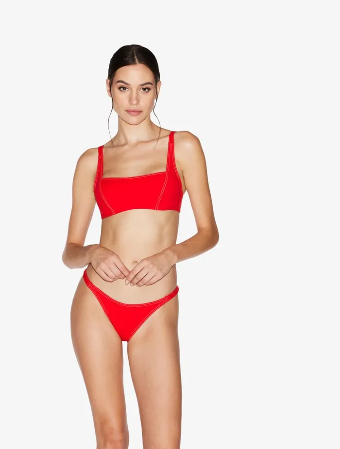 La Perla Bralette Bikini Top In Red Women Bikinis