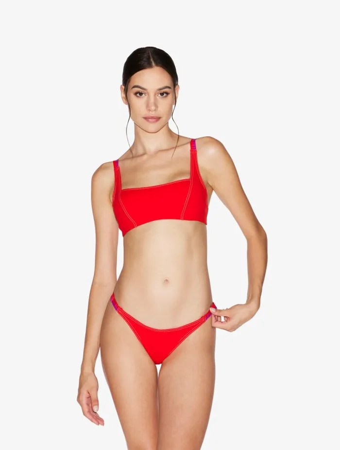La Perla Bralette Bikini Top In Red Women Bikinis