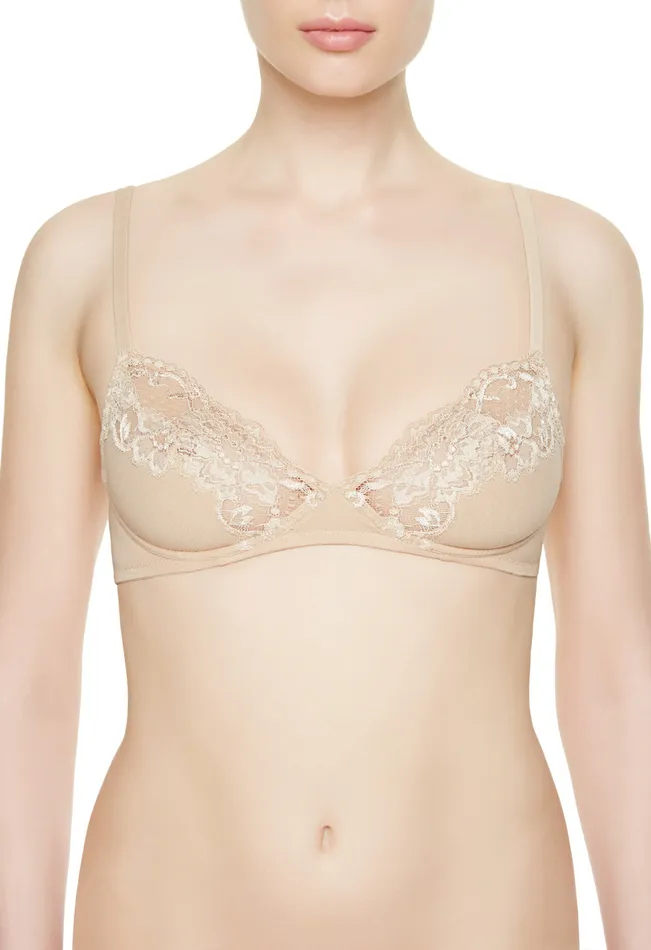 La Perla Luxury Cotton Wireless Bra In Nude Women Wireless
