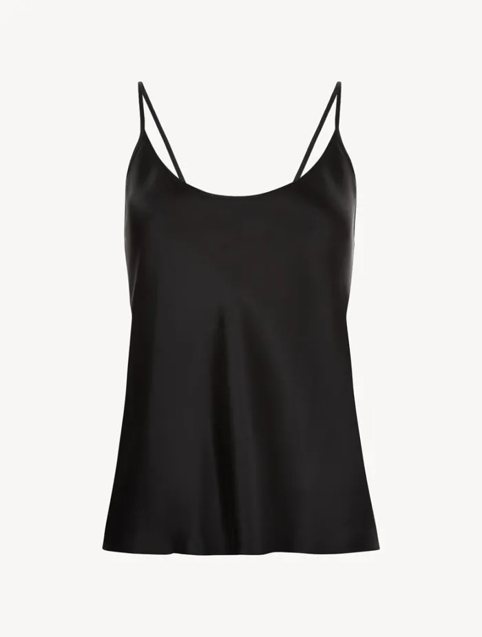 La Perla Luxury Silk Camisole In Black Women Camisoles