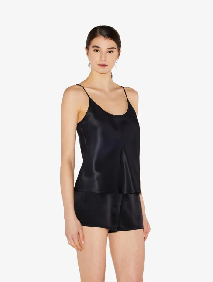 La Perla Luxury Silk Camisole In Black Women Camisoles
