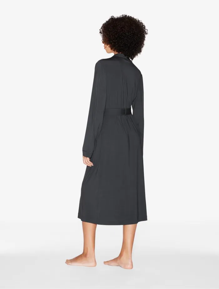 La Perla Robe In Charcoal Grey Women Loungewear