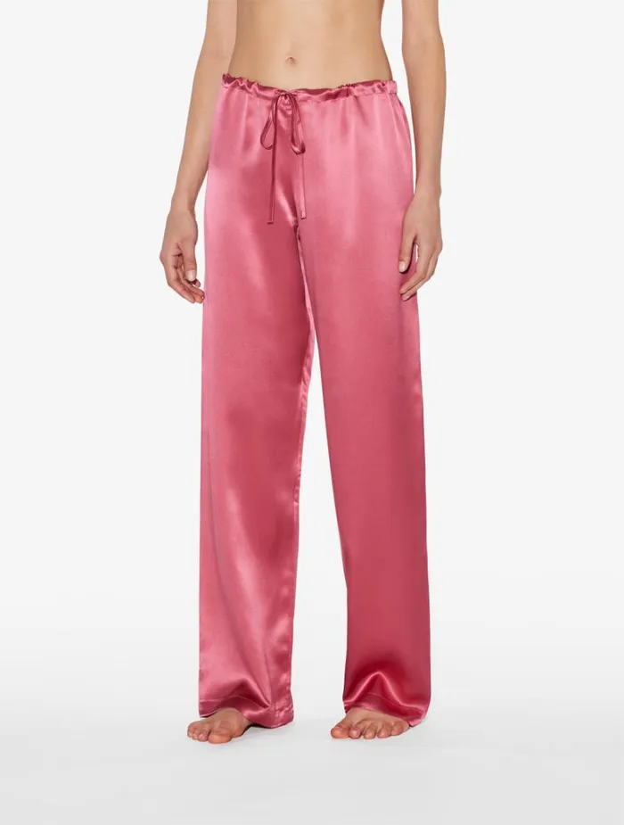 La Perla Silk Pajama Set In Wild Orchid Women Pajamas