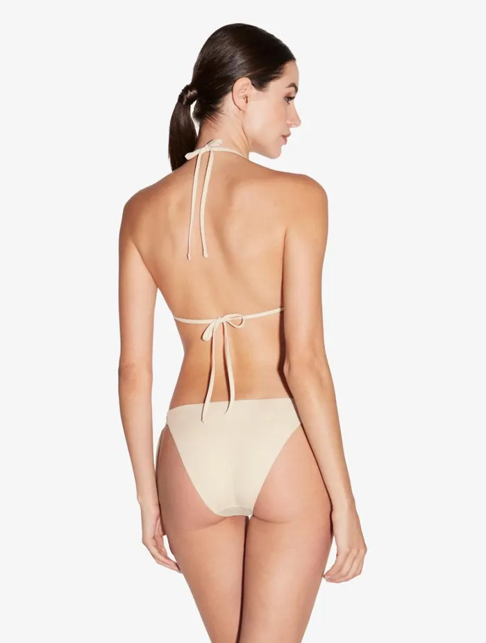 La Perla Triangle Bikini Top In Nude With Beading Women Bikinis