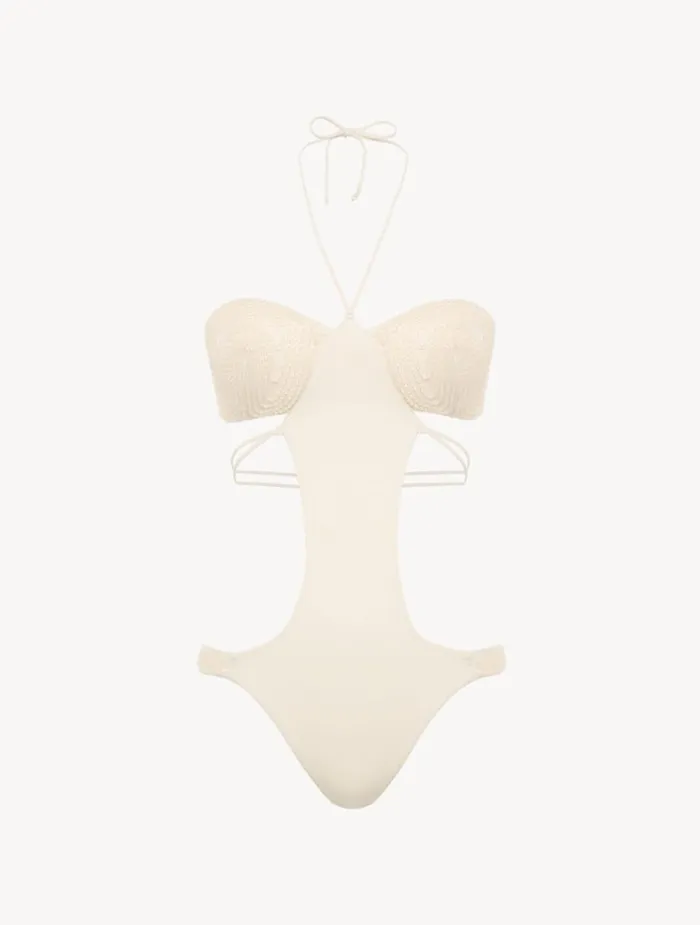 La Perla Trikini In Nude With Beading Women Bikinis