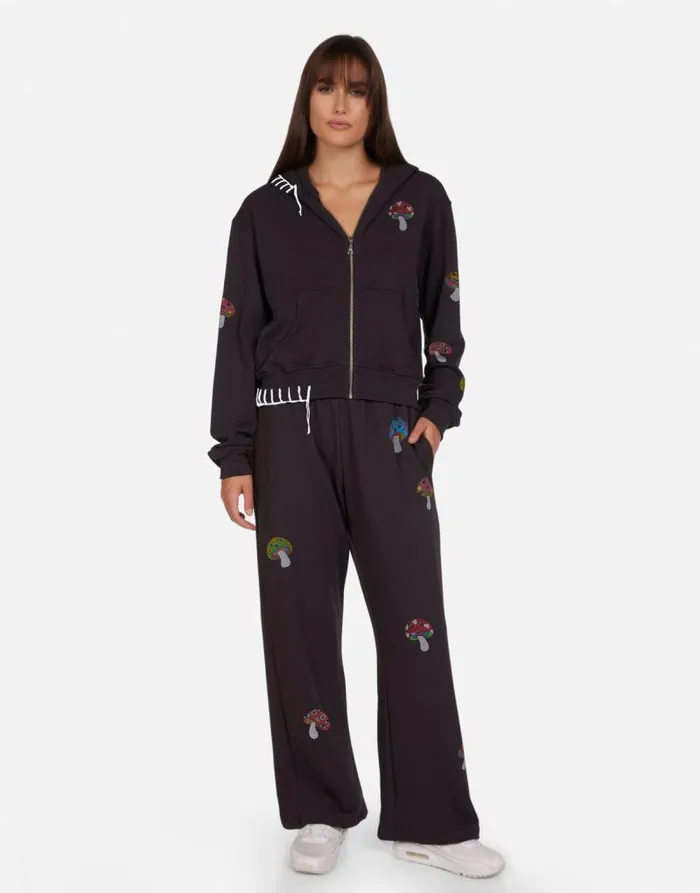 Lachelle Magic Mushrooms Onyx Women Lauren Moshi Hoodies