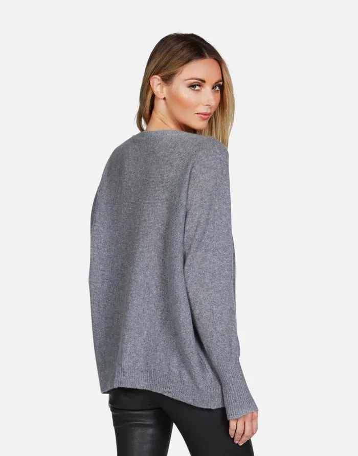 Ladona Electric Evil Eye Charcoal Women Lauren Moshi Sweaters and Knits