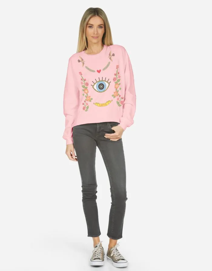 Lee X Floral Eye Love Cherry Blossom Women Lauren Moshi Long Sleeve