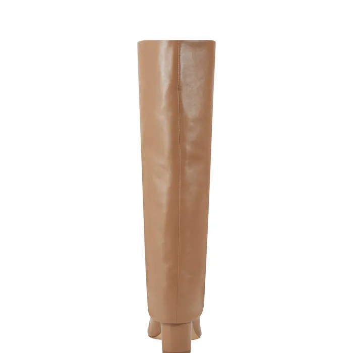 Leina Block Heel Pointy Toe Dress Boot Tan Women Dress Boots Marc Fisher