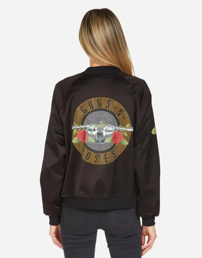 Levelle Guns N039 Roses Black Orange Women Lauren Moshi Jackets