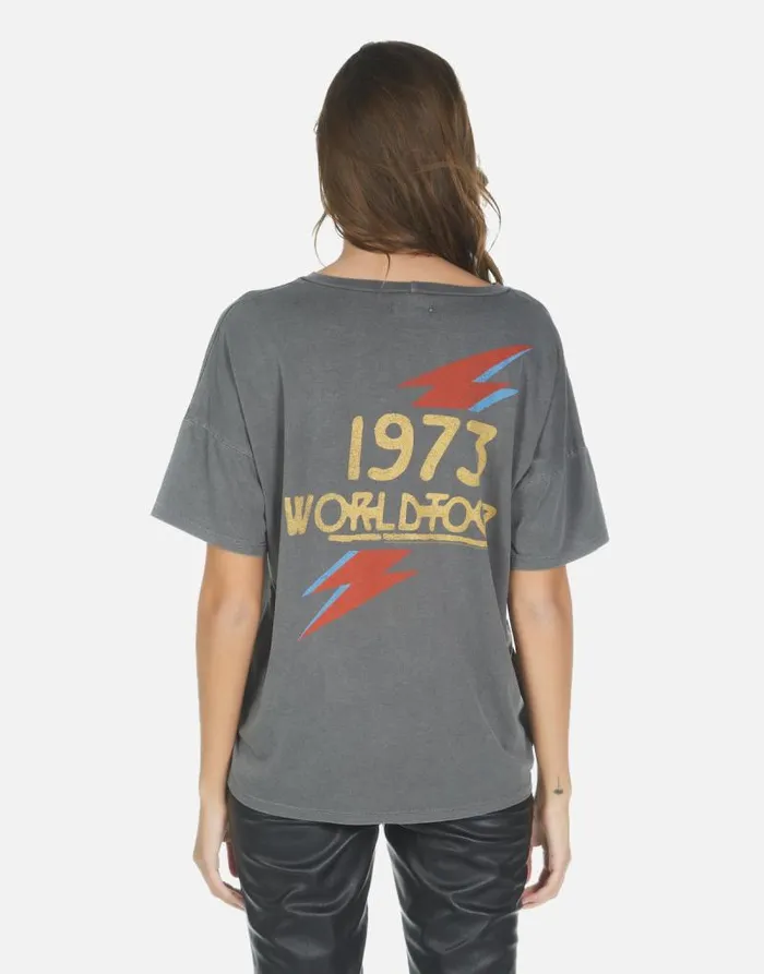 Liberty Bowie 1973 Tour Pigment Black Women Lauren Moshi Short Sleeve