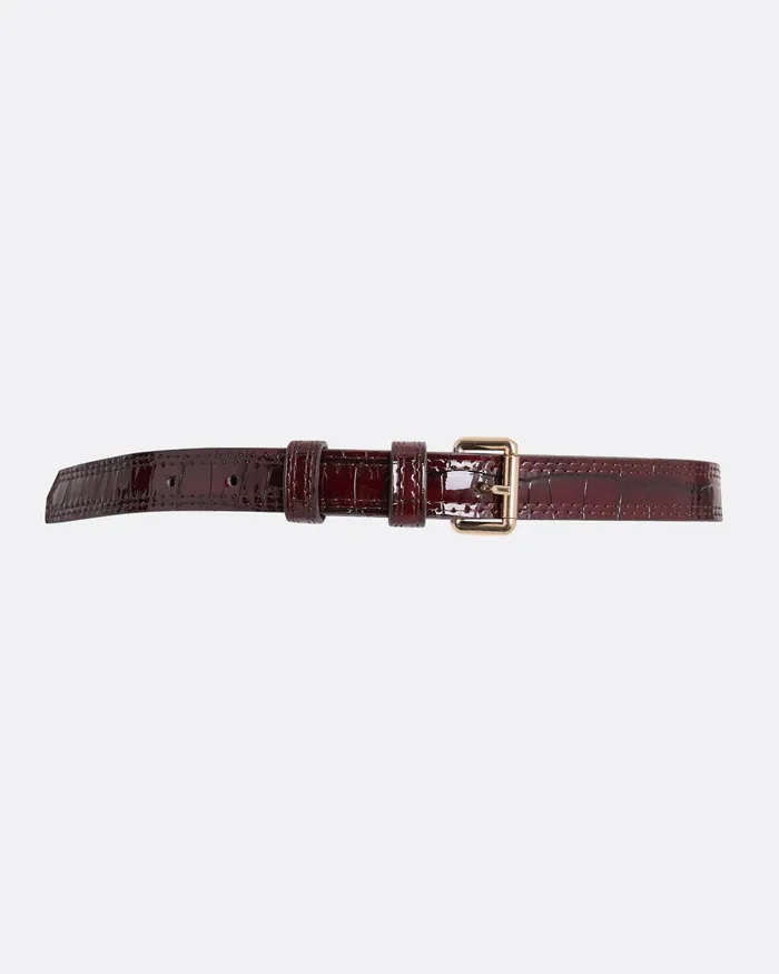 Liesel Burgundy Belt Burgundy Women Accessories Safiyaa