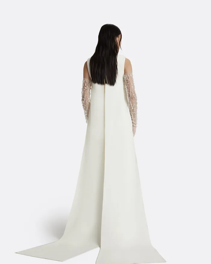 Linna Ivory Long Dress Ivory Women Dresses Safiyaa