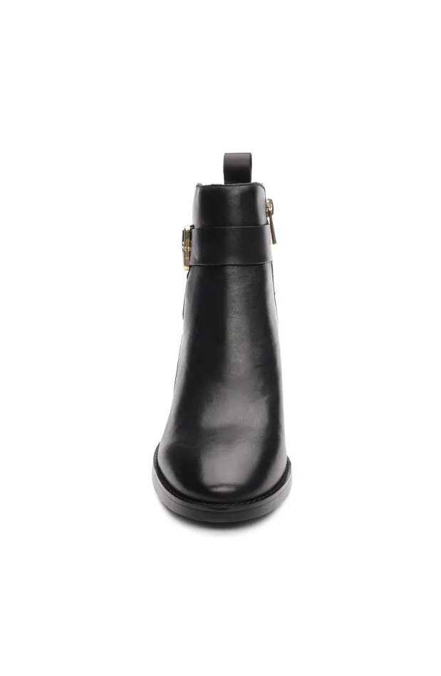 Liverpool Los Angeles Boots ENCINO BOOTIE WITH ANKLE STRAP Black 8211 Womens