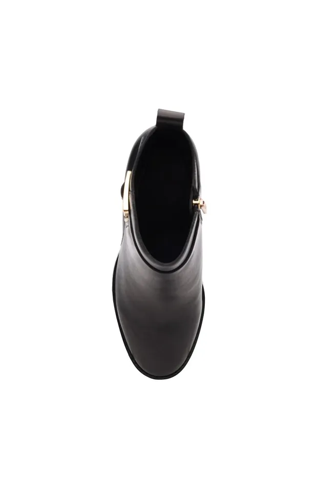 Liverpool Los Angeles Boots ENCINO BOOTIE WITH ANKLE STRAP Black 8211 Womens