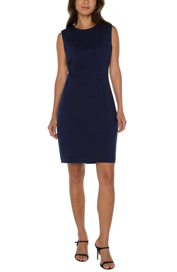 Liverpool Los Angeles Dresses SLEEVELESS SHEATH DRESS Cadet Blue 8211 Womens