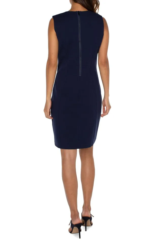 Liverpool Los Angeles Dresses SLEEVELESS SHEATH DRESS Cadet Blue 8211 Womens