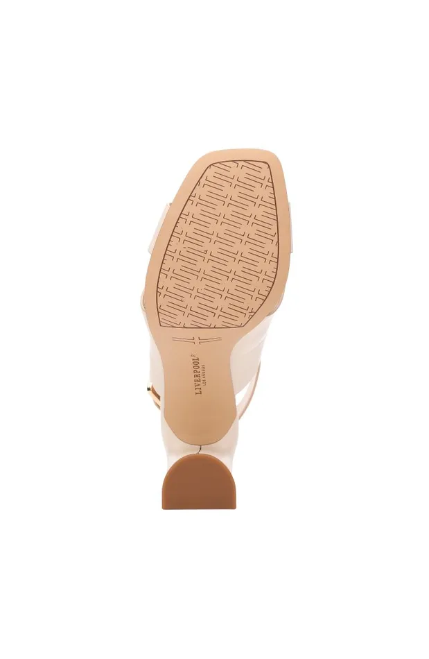 Liverpool Los Angeles Heels PARAMOUNT CROSS STRAP HEEL Ecru 8211 Womens