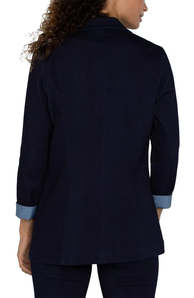 Liverpool Los Angeles Jackets BOYFRIEND BLAZER Indigo Rinse 8211 Womens