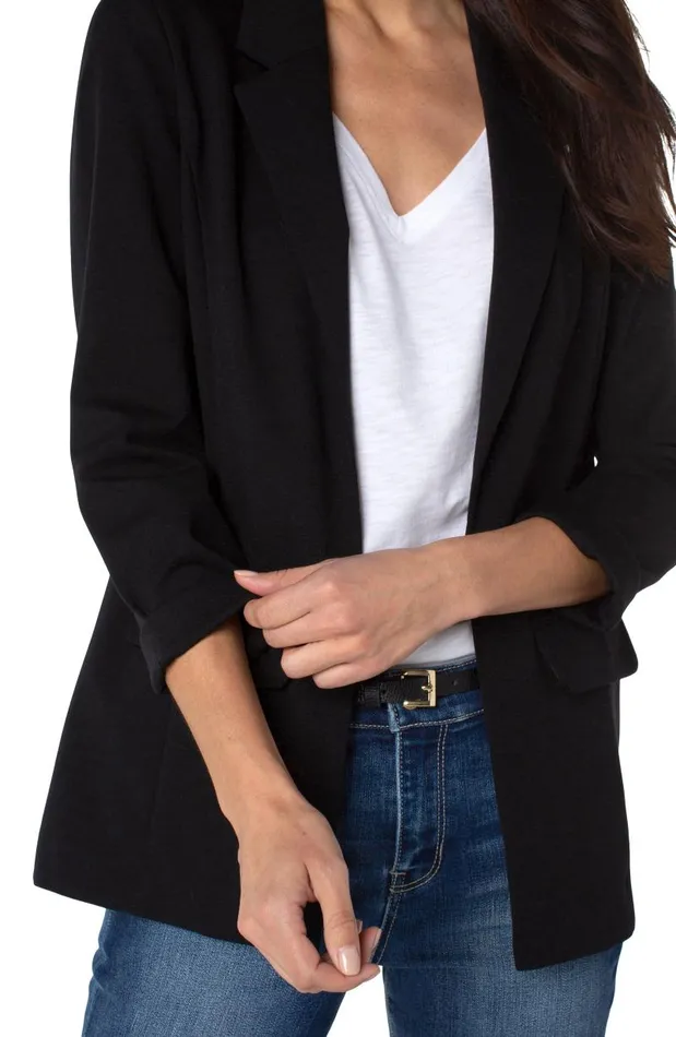 Liverpool Los Angeles Jackets BOYFRIEND BLAZER WITH PRINCESS DARTS Black 8211 Womens