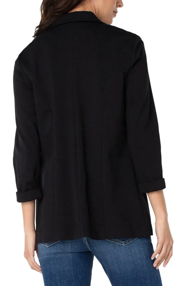 Liverpool Los Angeles Jackets BOYFRIEND BLAZER WITH PRINCESS DARTS Black 8211 Womens