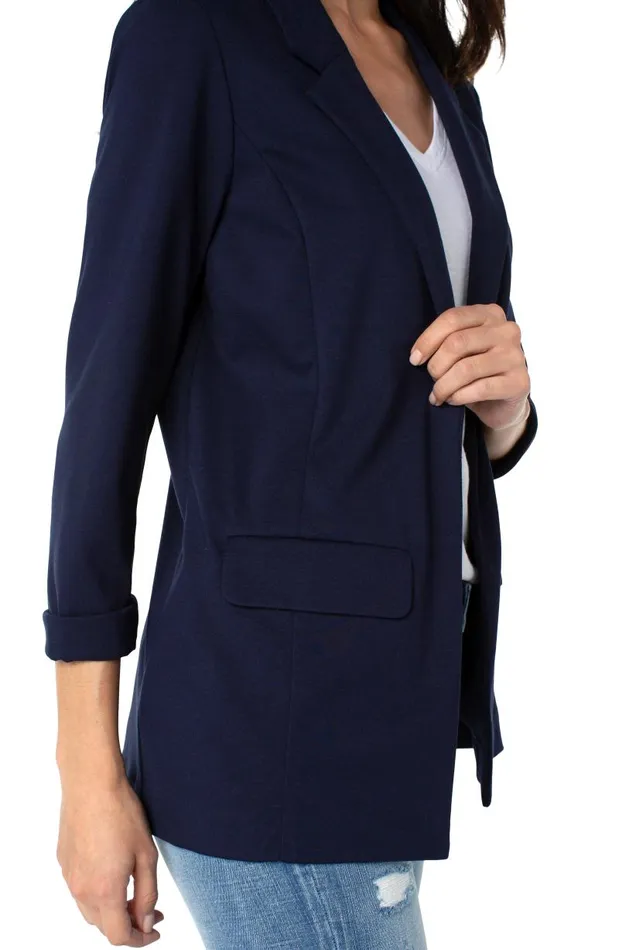 Liverpool Los Angeles Jackets BOYFRIEND BLAZER WITH PRINCESS DARTS Cadet Blue 8211 Womens
