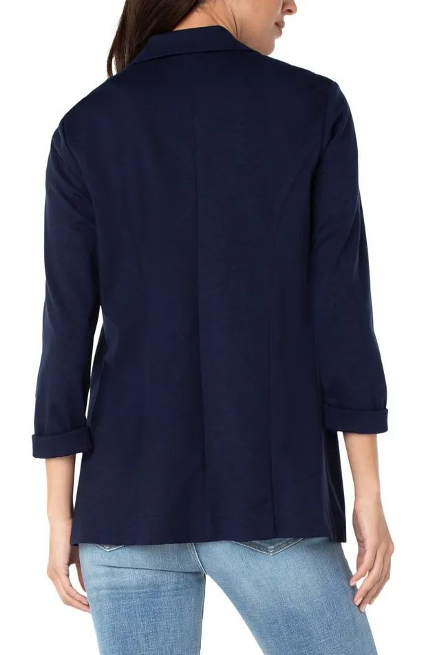 Liverpool Los Angeles Jackets BOYFRIEND BLAZER WITH PRINCESS DARTS Cadet Blue 8211 Womens
