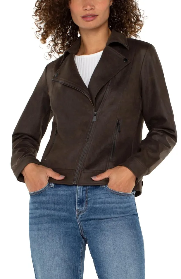 Liverpool Los Angeles Jackets MOTO JACKET Black Olive 8211 Womens