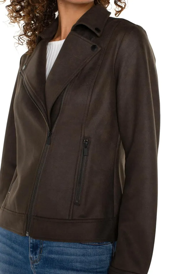 Liverpool Los Angeles Jackets MOTO JACKET Black Olive 8211 Womens