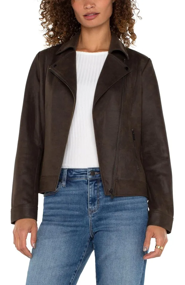 Liverpool Los Angeles Jackets MOTO JACKET Black Olive 8211 Womens