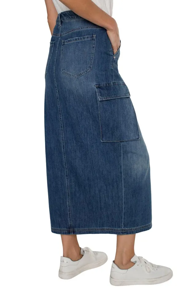 Liverpool Los Angeles Skirts MAXI ECO CARGO SKIRT Willow Glen 8211 Womens