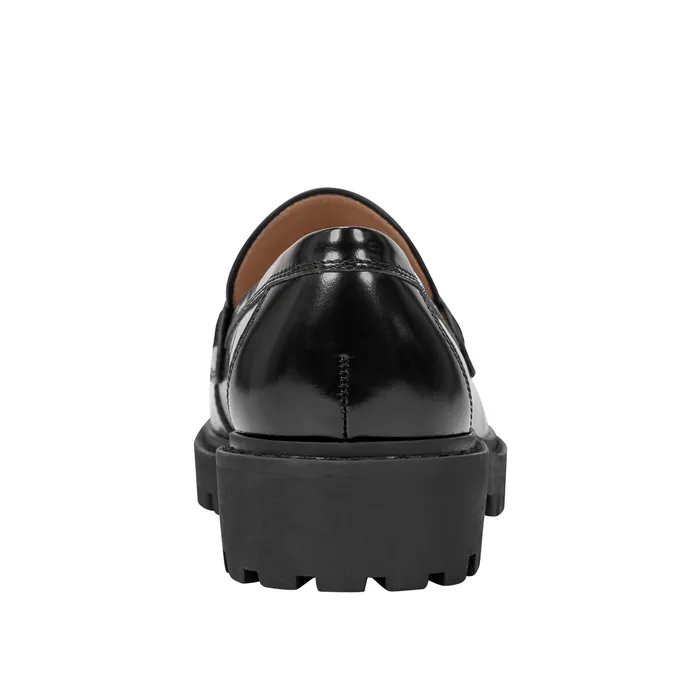 Loafers and Flats Ozzie Tassle Loafer Black Leather Marc Fisher Women