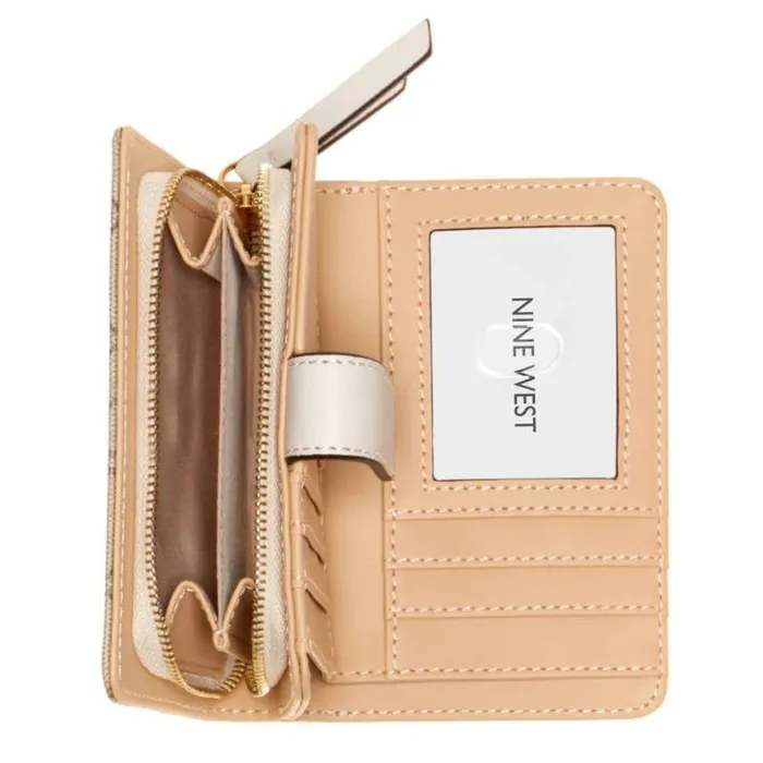 Lockup 9S French Wallet Pumice Women Nine West Clutches and Wallets Lockup 9S French Wallet Pumice Women Nine West Clutches and Wallets