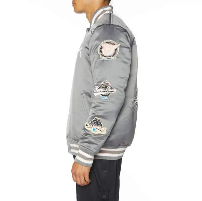 Logo Jasper Bomber Jacket 8211 Grey Grey Men Kappa Jackets