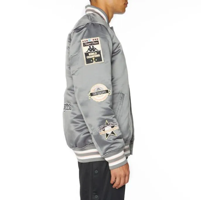 Logo Jasper Bomber Jacket 8211 Grey Grey Men Kappa Jackets