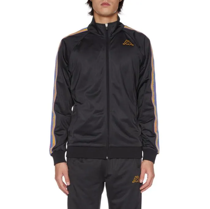 Logo Tape Nure Track Jacket 8211 Black Jet Black Jet Men Kappa Matching Sets