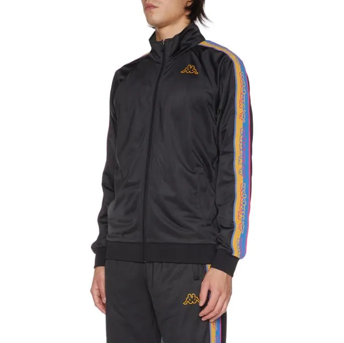 Logo Tape Nure Track Jacket 8211 Black Jet Black Jet Men Kappa Matching Sets