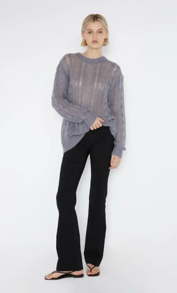 Long Sleeve Shop Bec Bridge Antoine Knit Jumper Gunmetal